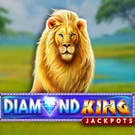 Diamond King Jackpots online game logo by SpinPlay Games on foxysgold.nl