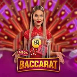 Mega Baccarat logo by Pragmatic Play Foxygold Casino