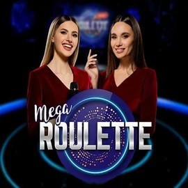 Mega Roulette slot visual from Pragmatic Play available on foxysgold.nl