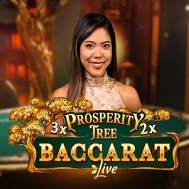 Prosperity Tree Baccarat logo – Live Casino by Evolution at Foxygold Casino