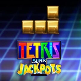 Jackpots logo of Tetris Super Jackpots from WMS at Foxygold Casino